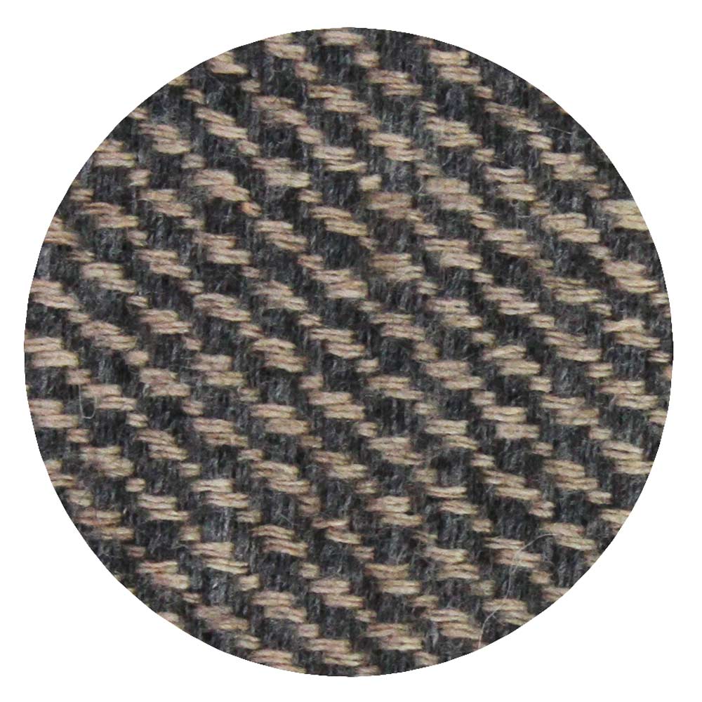Sciarpa cashmere e lana bicolore Cammello / Grigio Antracite