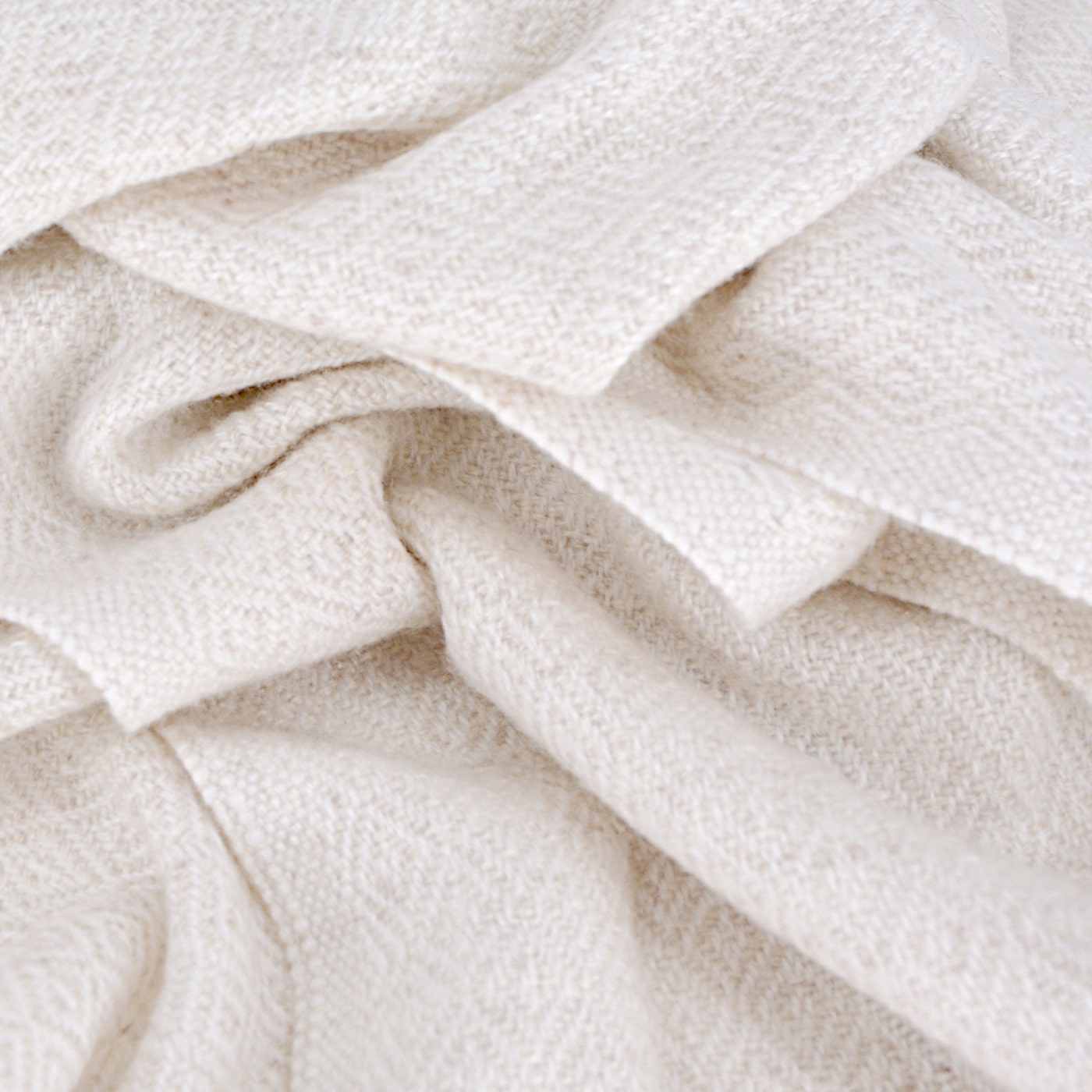 Sciarpa cashmere e lana - Beige Mandorla motivo Diamante