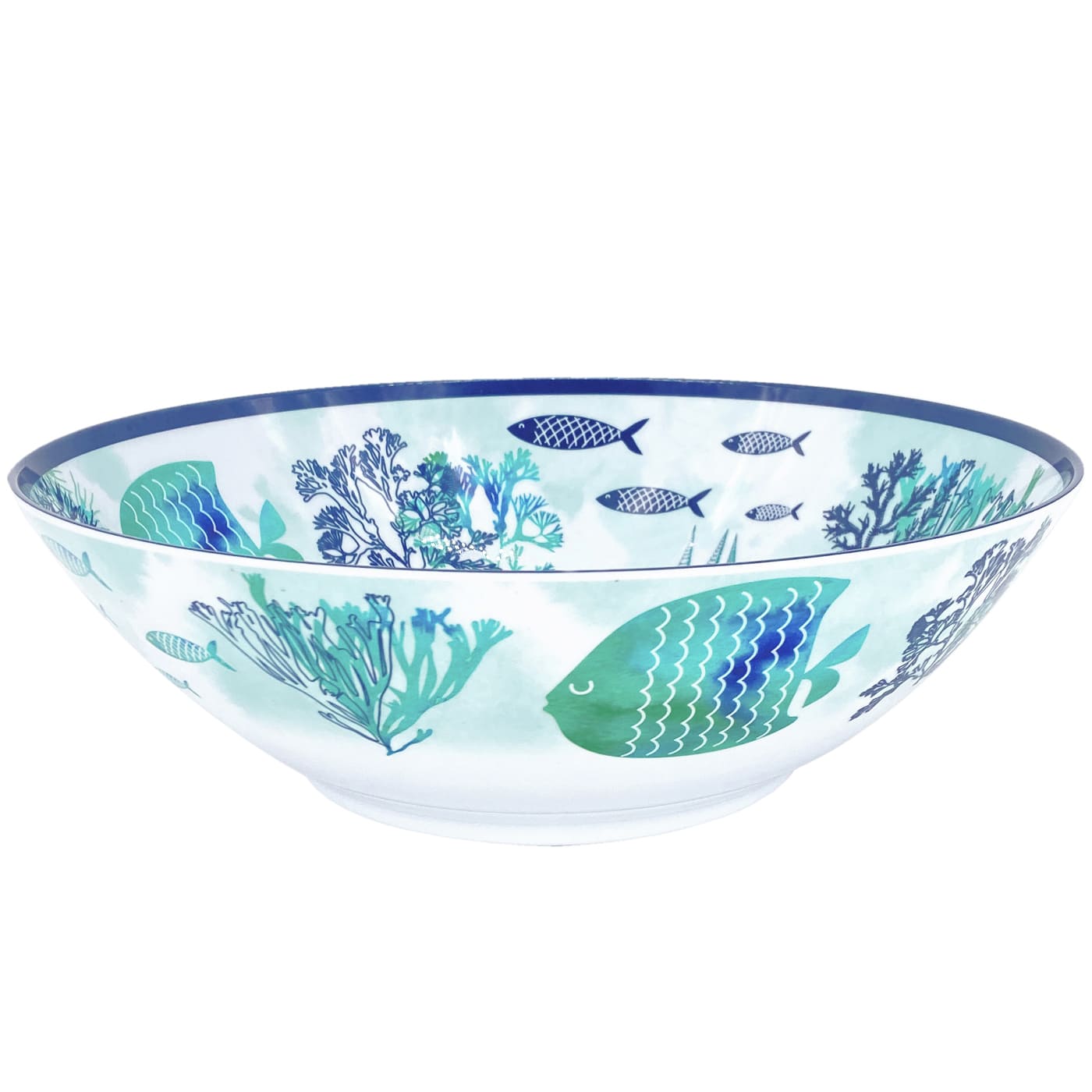 Insalatiera piccola in melamina disegno del mare - Ø 28 cm