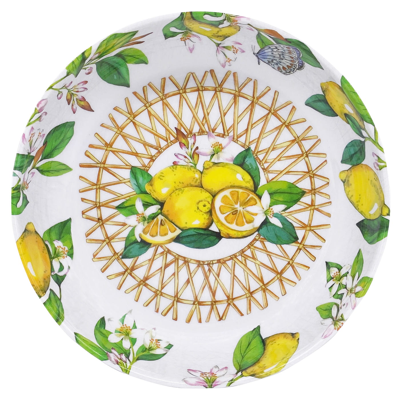 Piatto fondo in melamina limone - Ø 20 cm