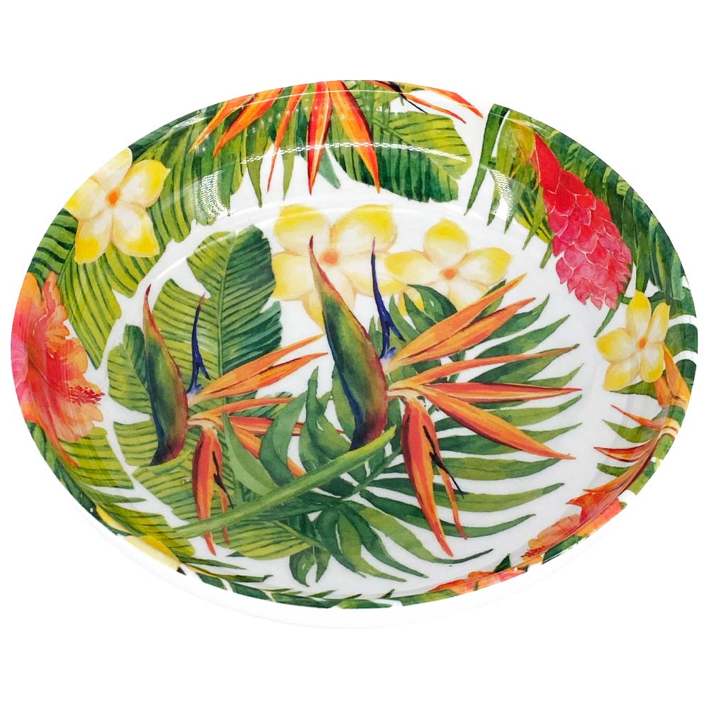 Piatto da minestra in pura melamina fiori - Ø 20 cm