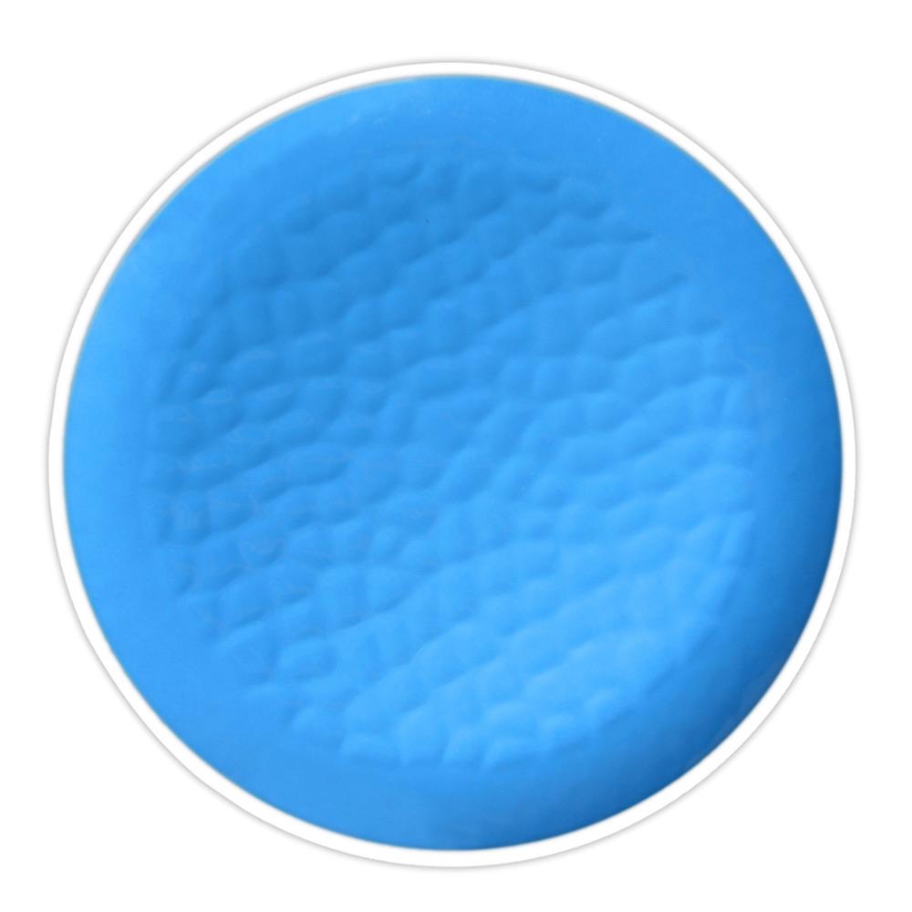 Piatto Piano Grande 27 cm in melamina quasi infrangibile – Blu. 2 pezzi