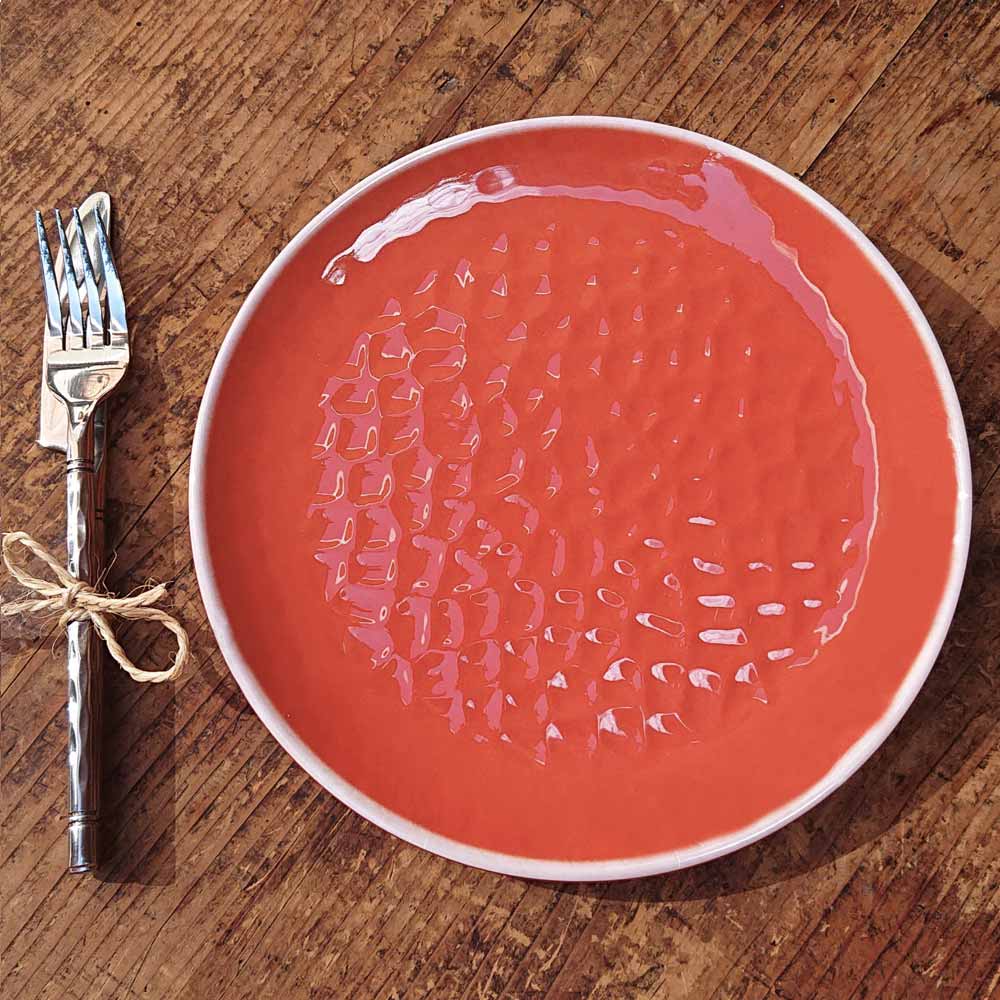 Piatto piccolo 23 cm in melamina infrangibile – Rosso. 2 pezzi