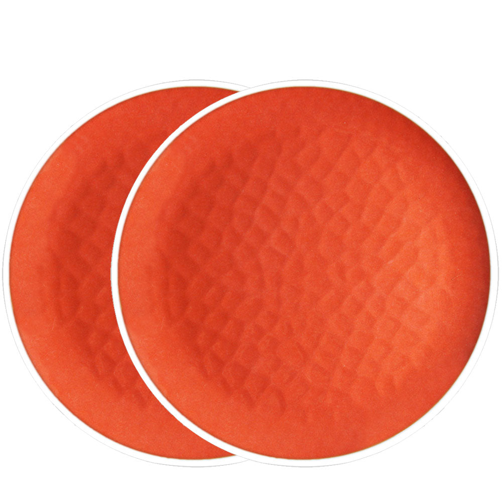 Piatto piccolo 23 cm in melamina infrangibile – Rosso. 2 pezzi