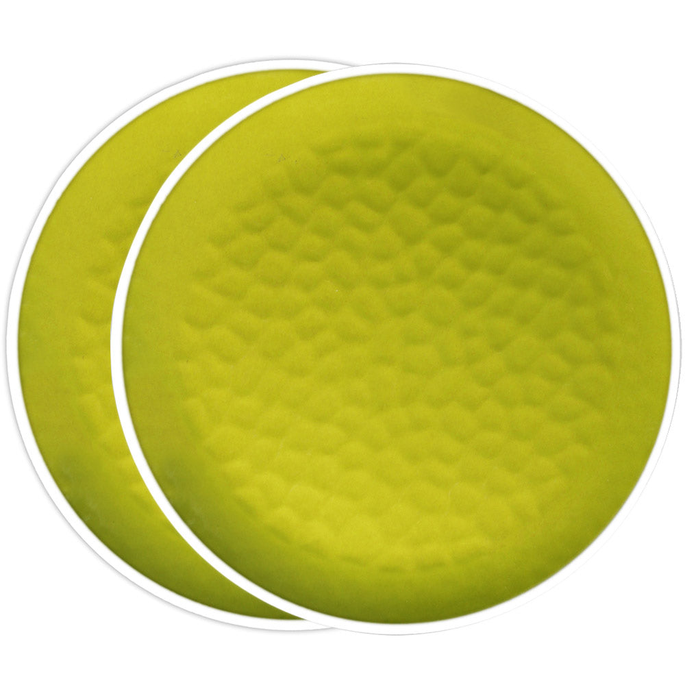 Piatto Piano Grande 27 cm in melamina quasi infrangibile – Verde. 2 pezzi