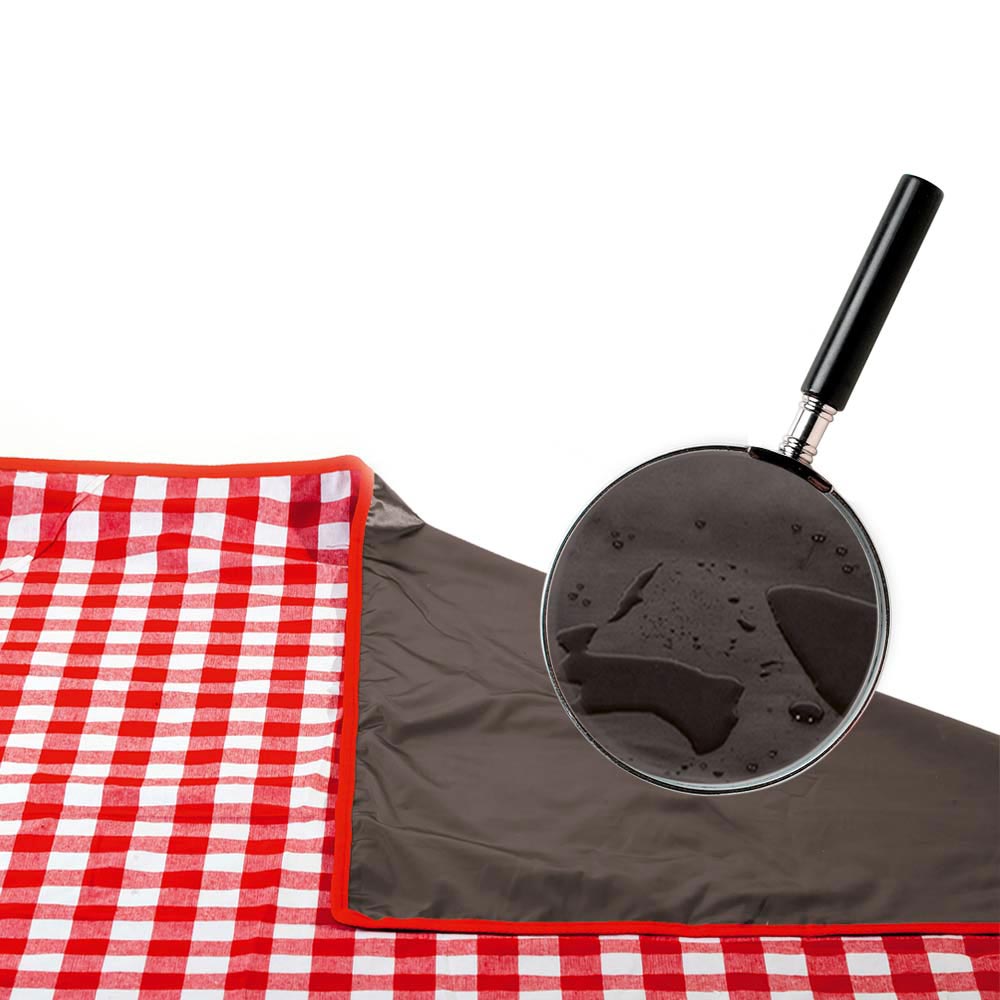 Tovaglia da picnic XXL impermeabile bianca (280 x 140 cm)