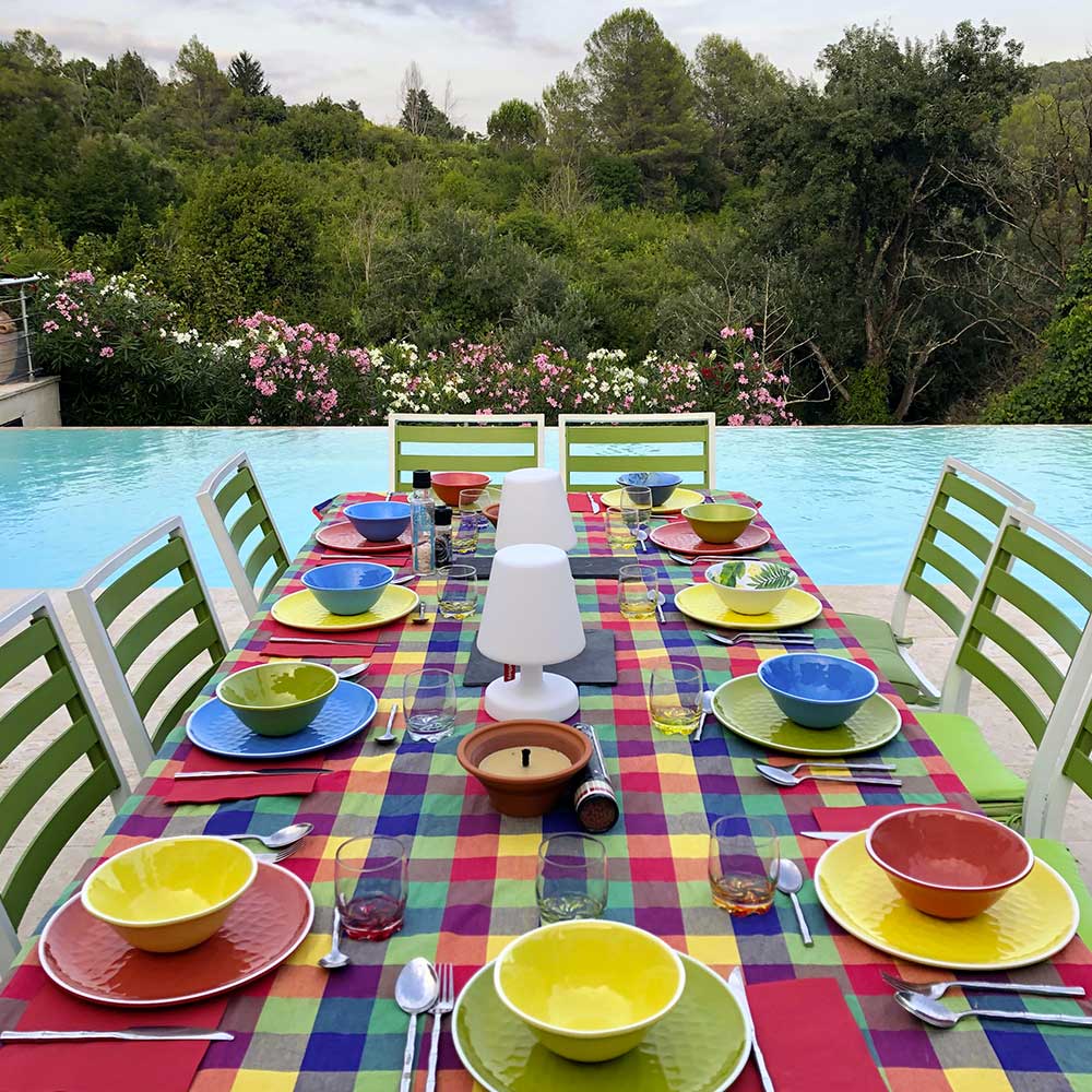 Telo da picnic multicolore XXL (140 x 280 cm)