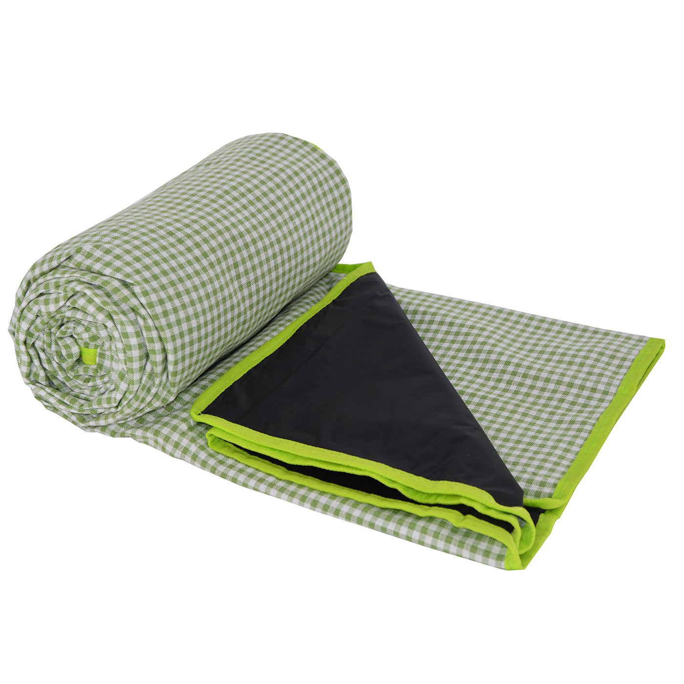 Tovaglia da picnic a piccoli quadri verde mela (140 x 140 cm)