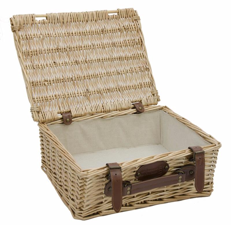 Cestino Picnic In Vimini Con Coperchio - Classico E Robusto, Fodera Cestino Picnic In Vimini Con Coperchio - Classico E Robusto, Fodera