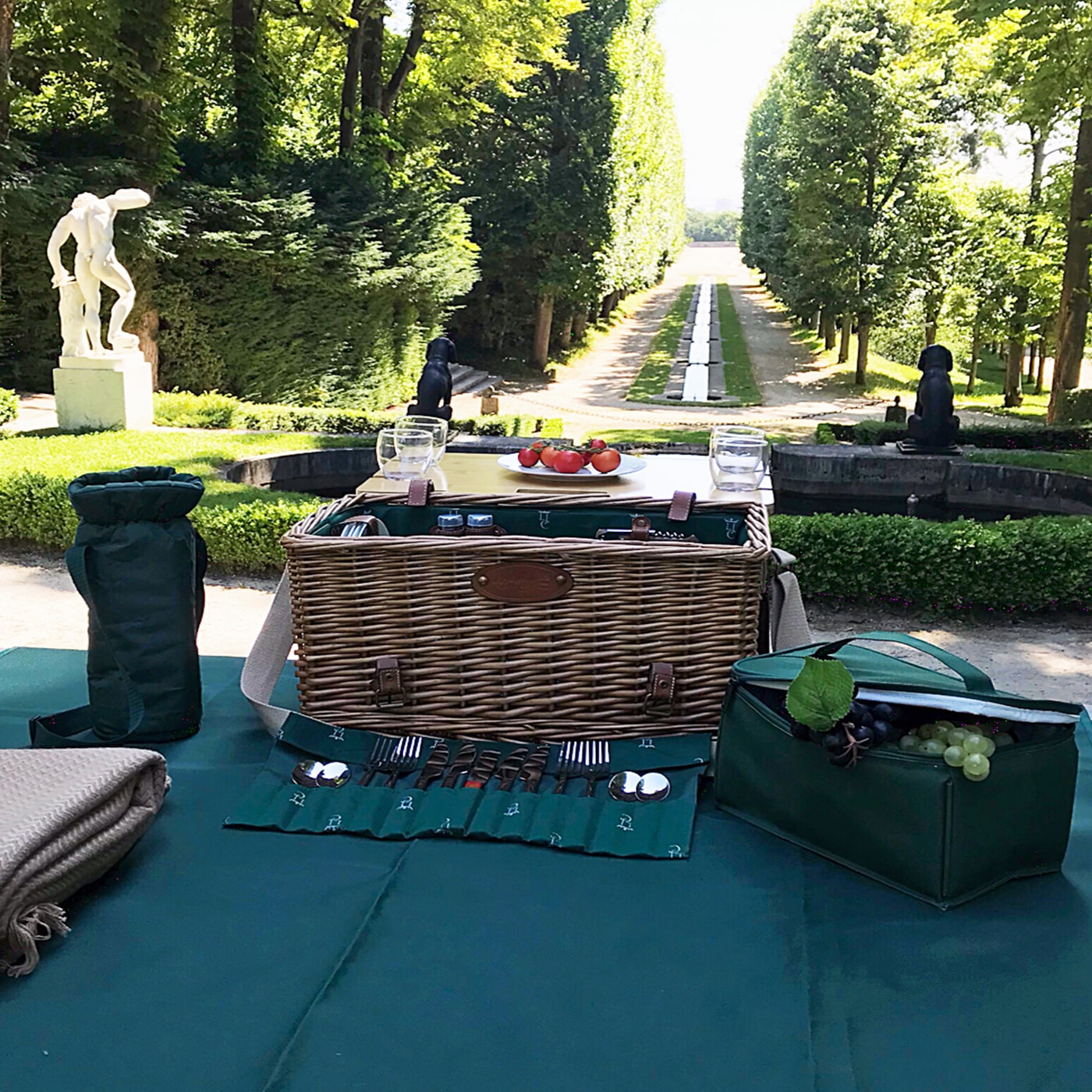 Cestino da picnic in cuoio Saint-honoré - 4 persone