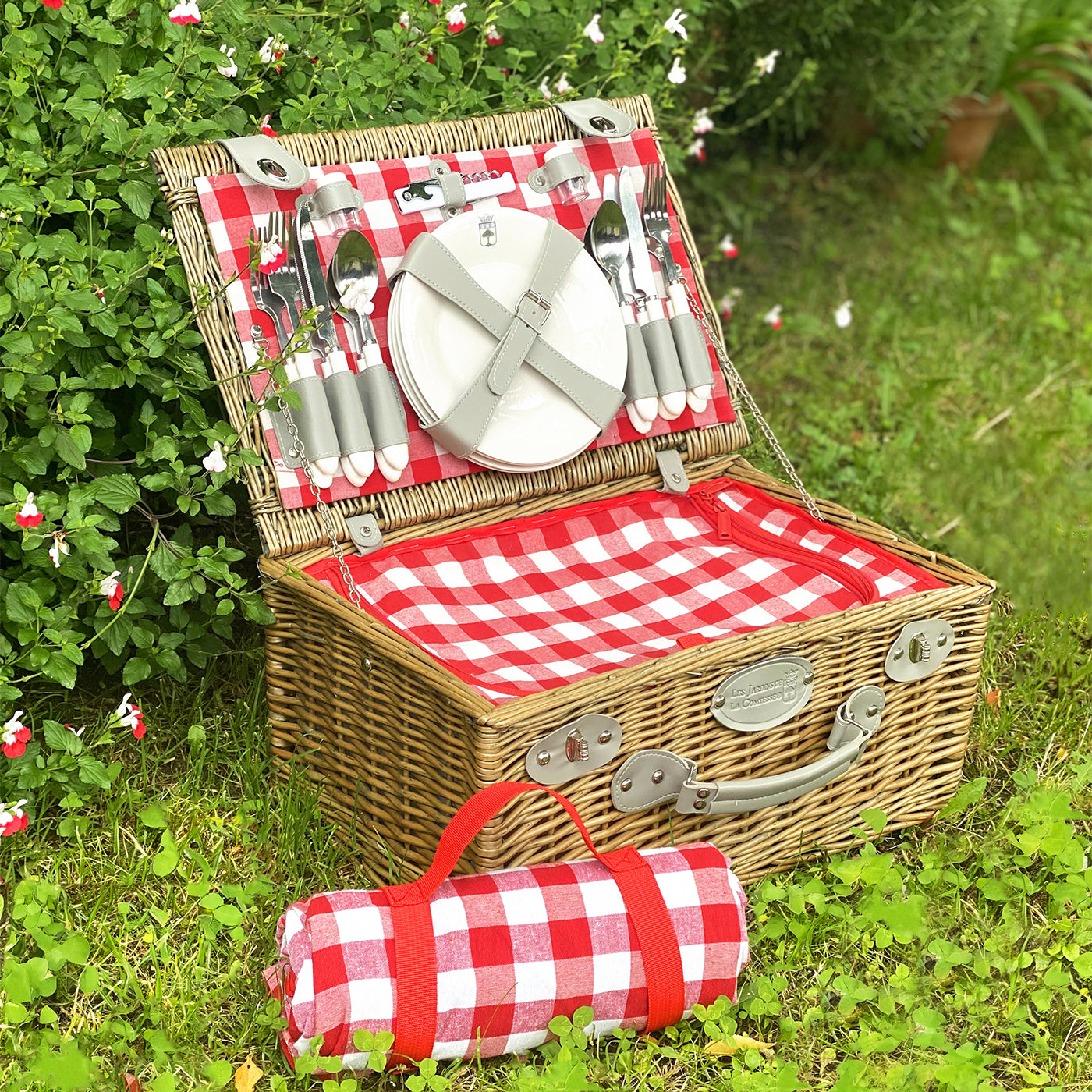 Cestino da picnic Marly rosso - 4 persone