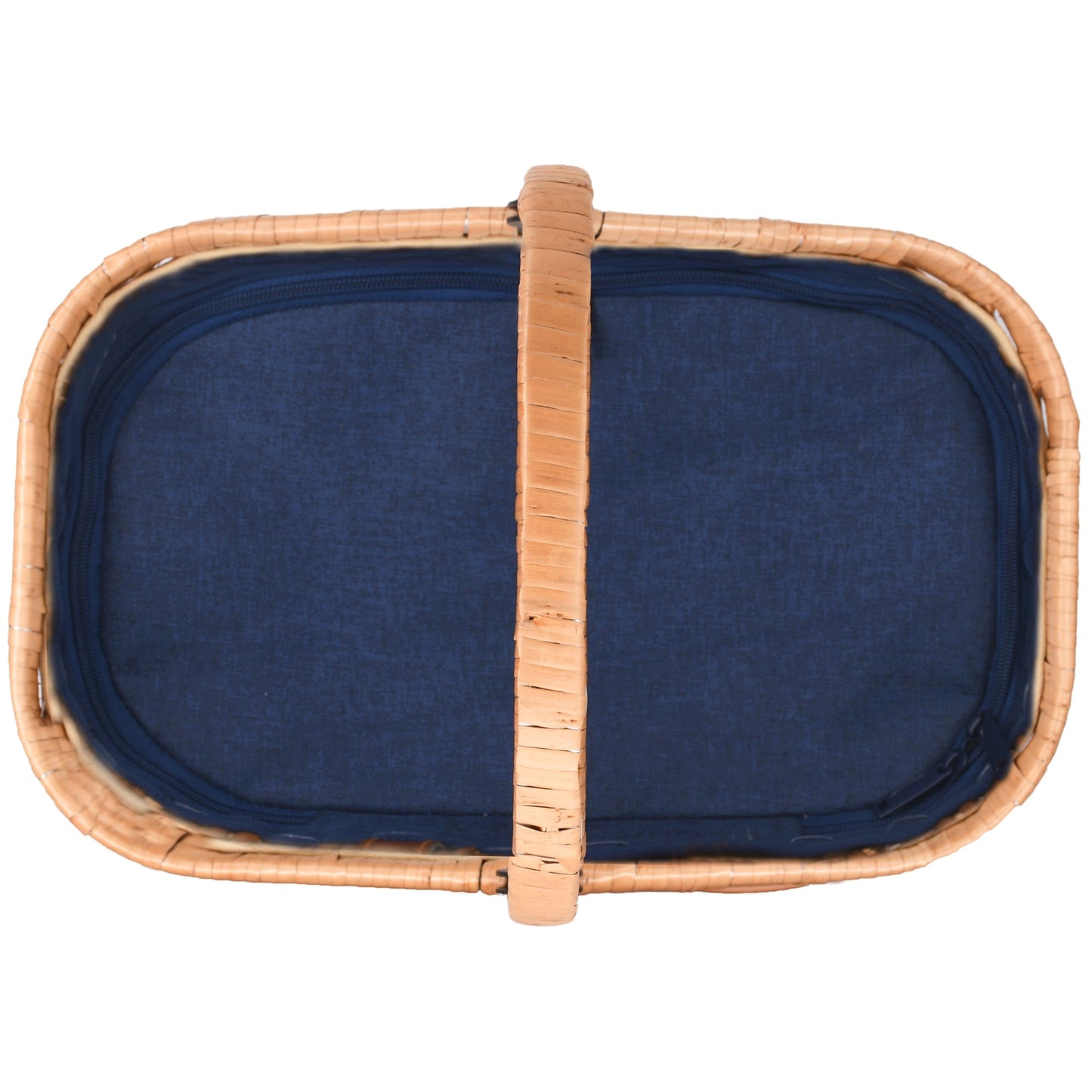 Cestino isotermico in vimini Chantilly blu