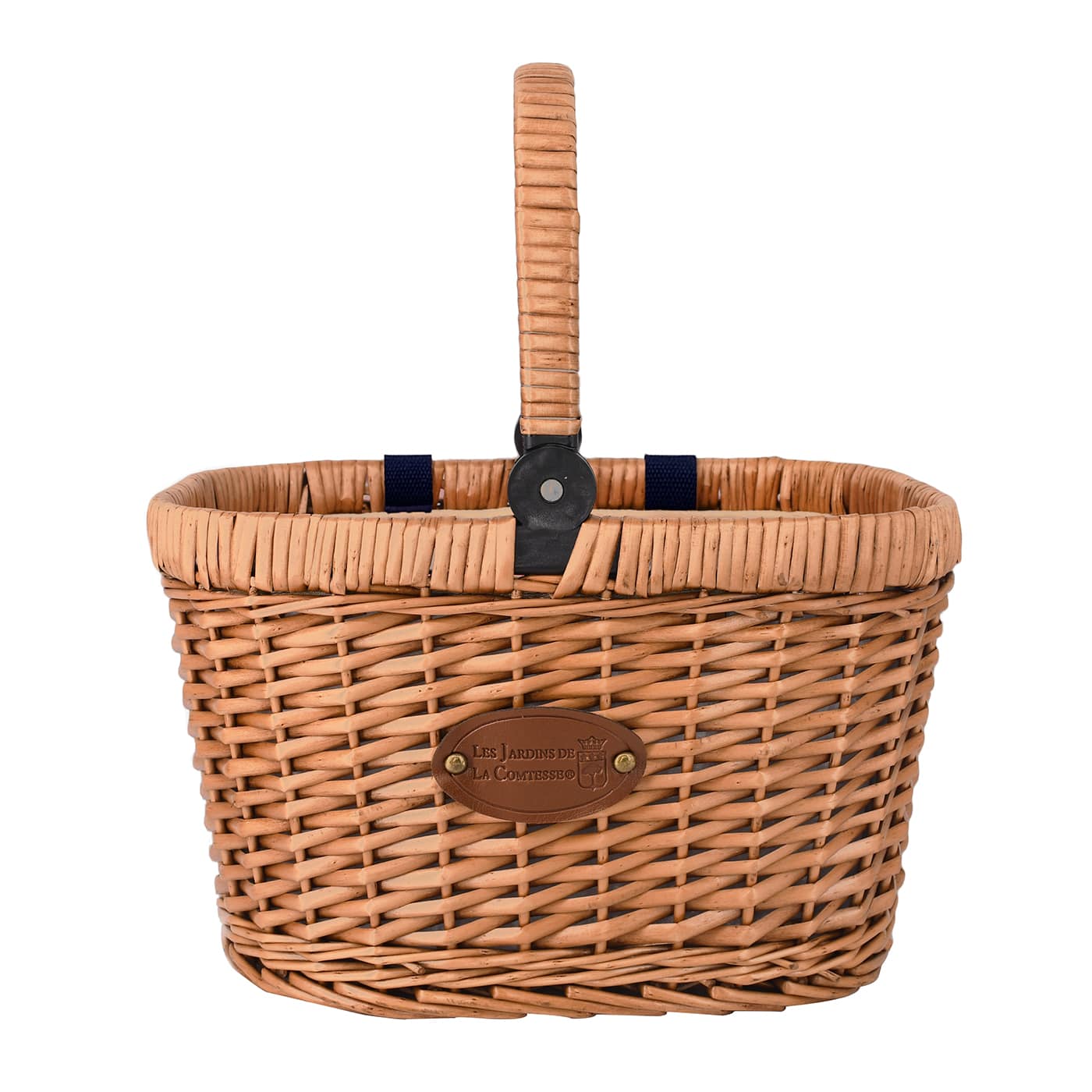 Cestino isotermico da bici Chantilly blu in vimini