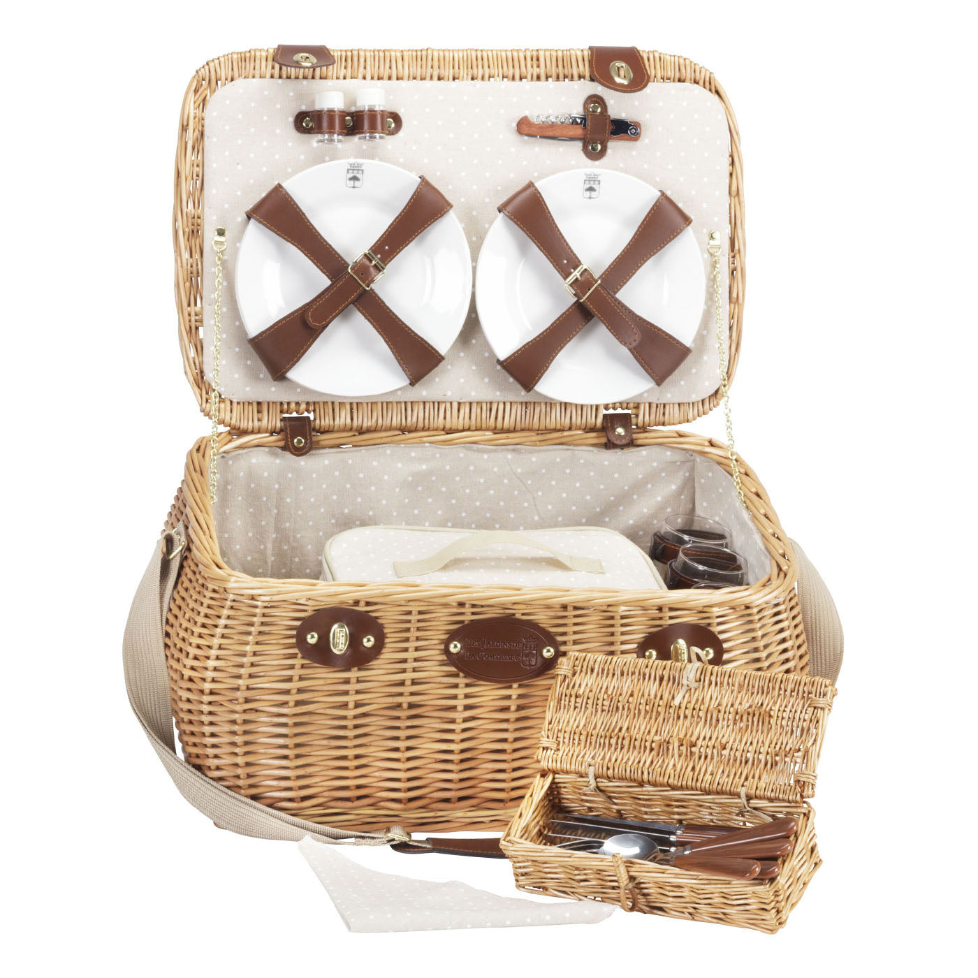 Cestino Da Picnic In Vimini Con Borsa Termica E Posate Per 2 Persone Un Regalo Pratico 88928975 Cestino Da Picnic In Vimini Con Borsa Termica E Posate Per 2 Persone Un Regalo Pratico 88928975