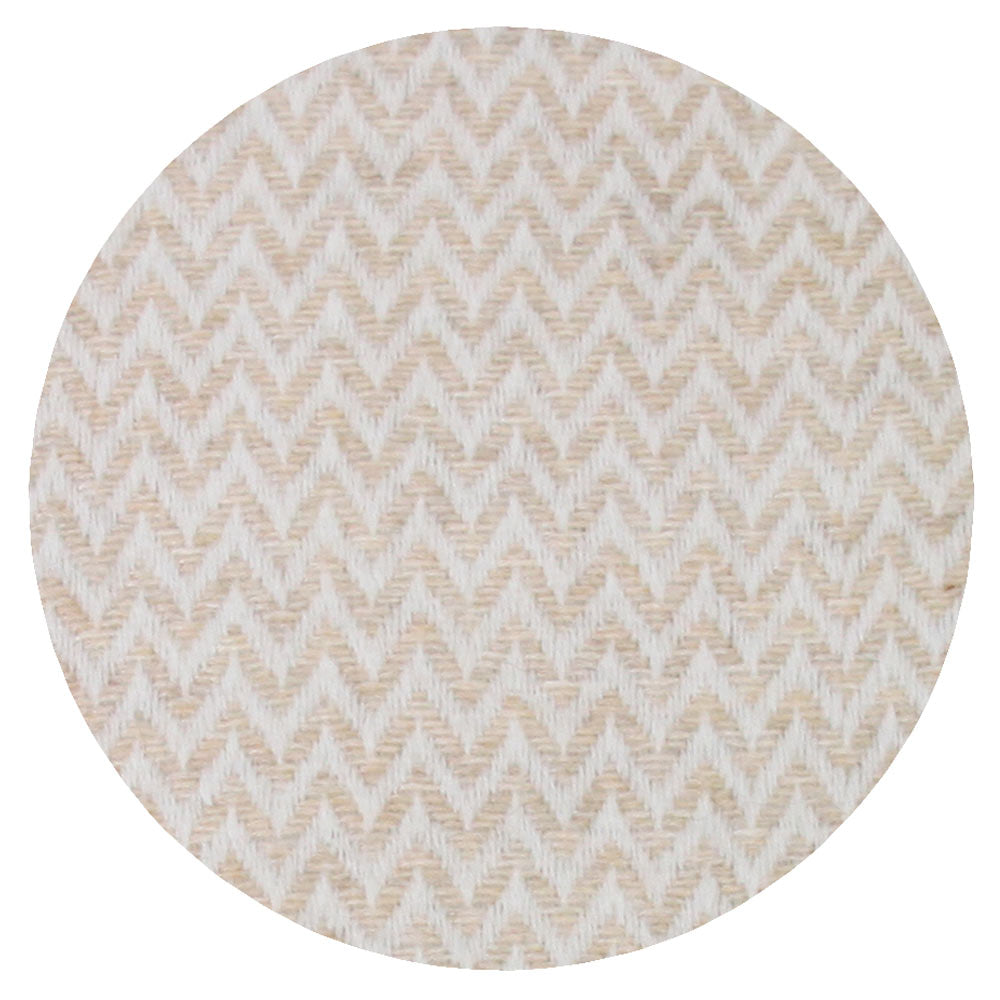 Plaid leggero cashmere e lana motive chevron cammello - 130 x 230 cm
