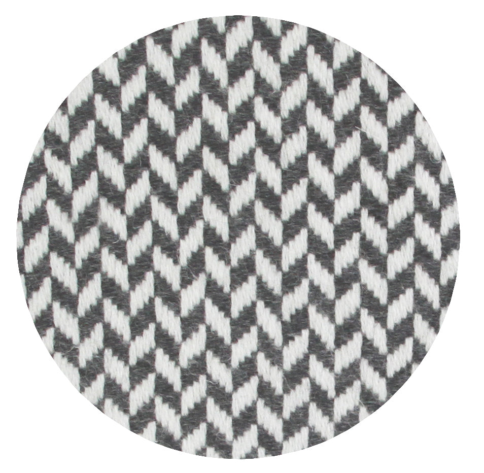 Plaid comfort cashmere e lana, motivo chevron piccolo Grigio Antracite