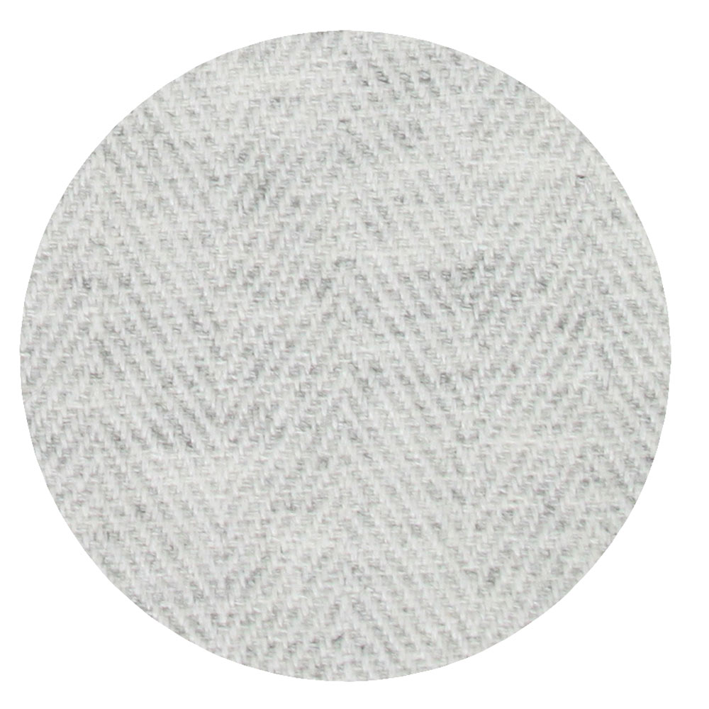 Plaid leggero cashmere e lana motivo grande chevron Grigio Argentato
