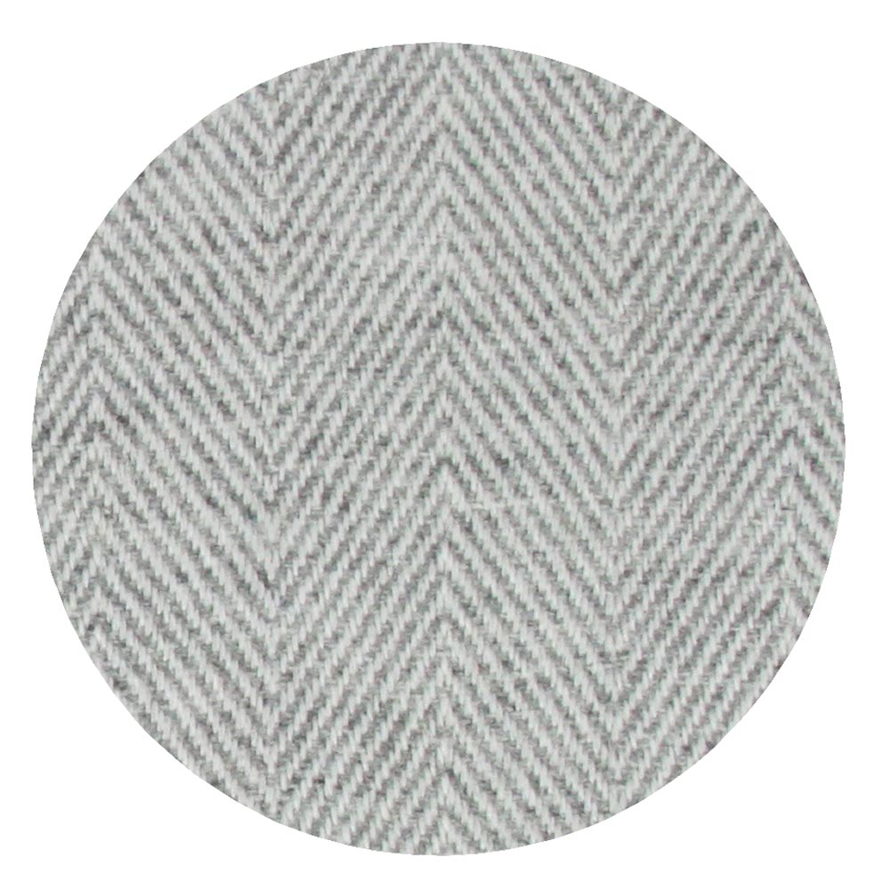 Plaid leggero cashmere e lana motivo grande chevron Grigio Topo