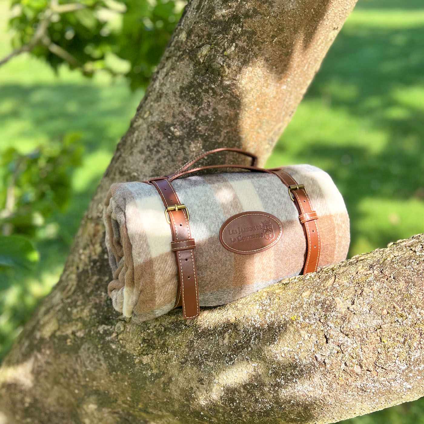 Plaid da picnic impermeabile marrone