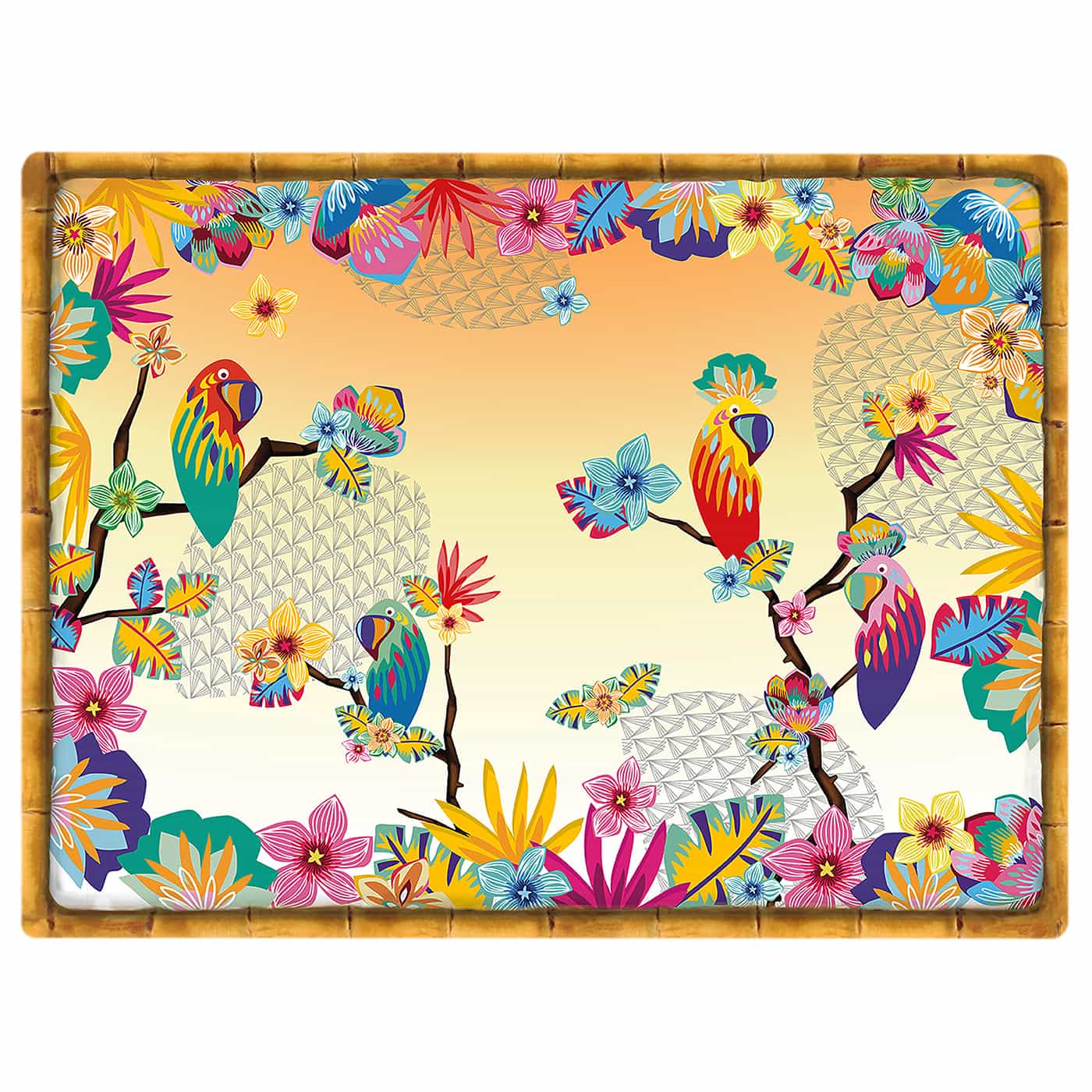 Tovaglietta (40 x 30 cm) pappagallo - Set di 6
