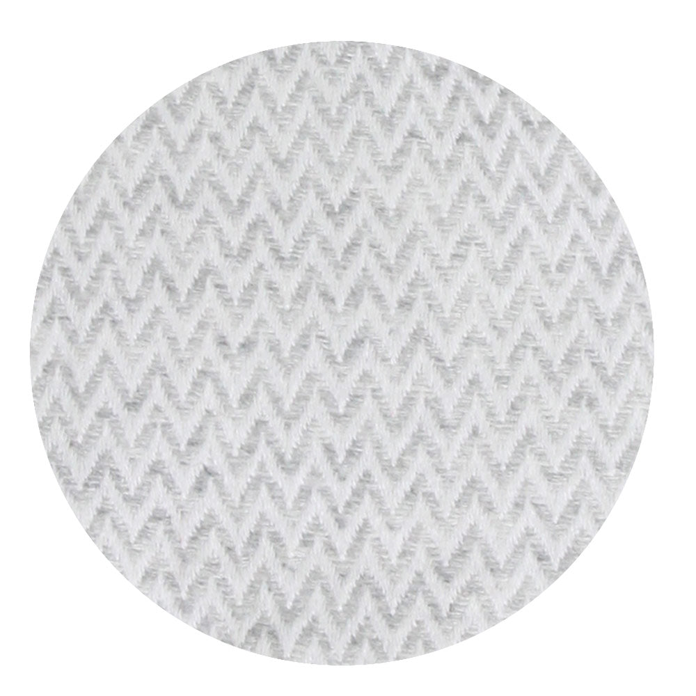 Plaid leggero cachemire e lana motive chevron grigio - 130 x 230 cm