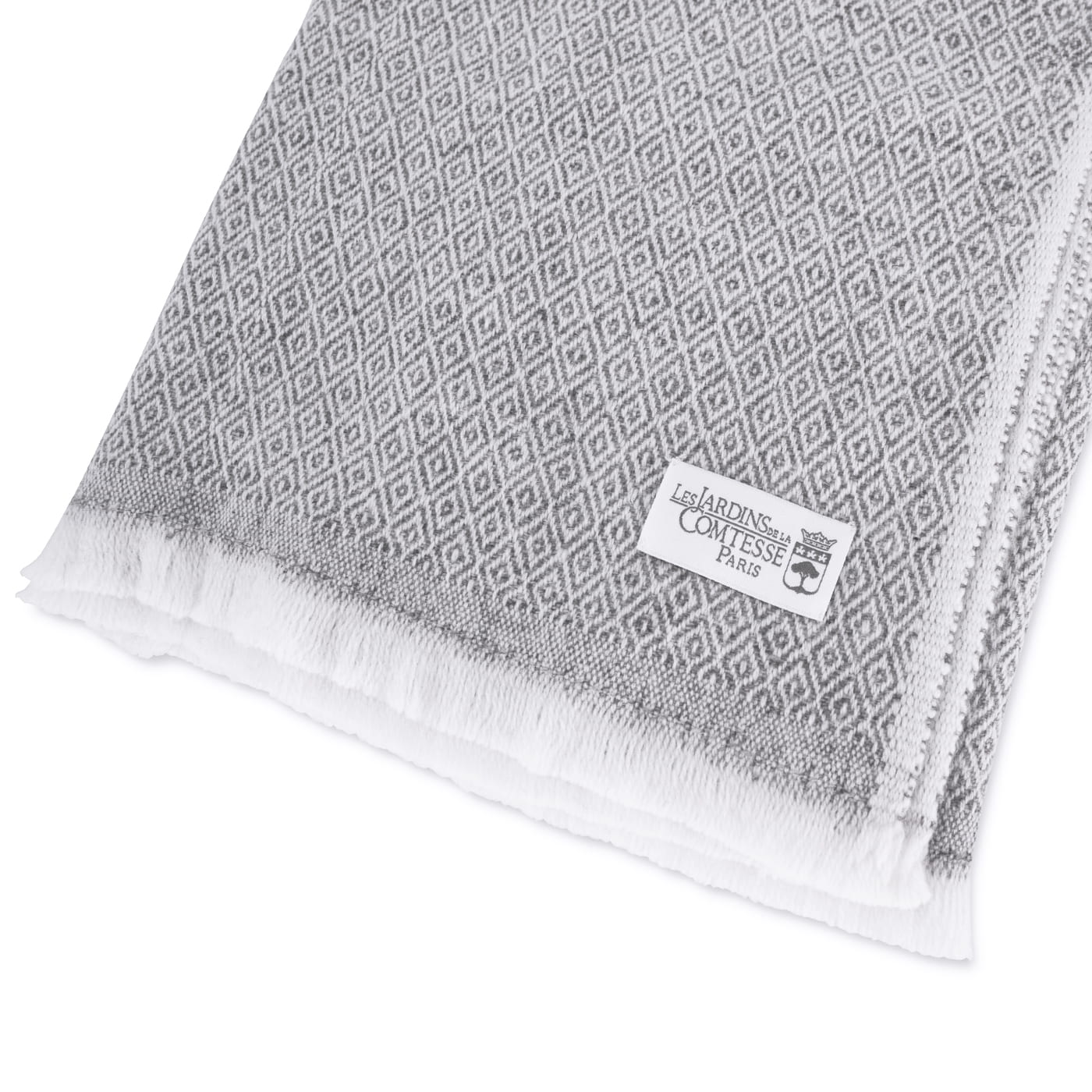 Stola/pashmina donna Grigio Antracite motivo Diamante