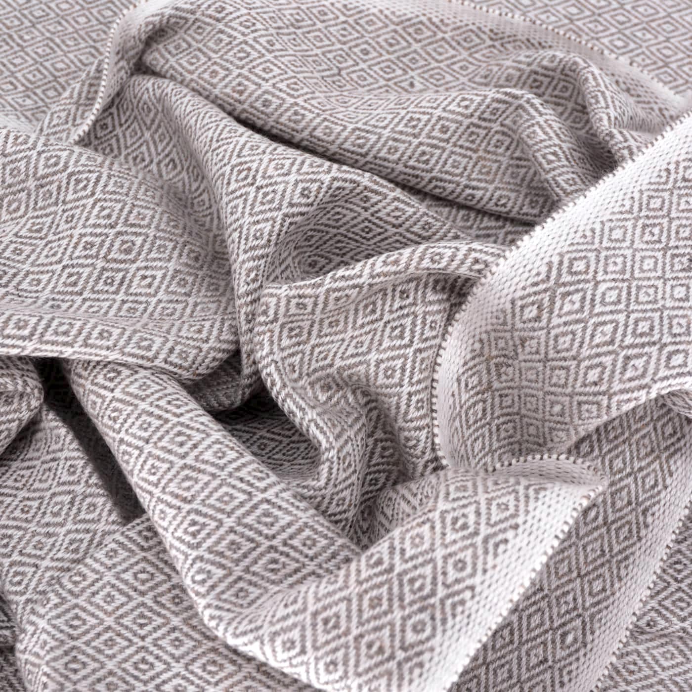 Stola/pashmina donna Marrone Glassato motivo Diamante