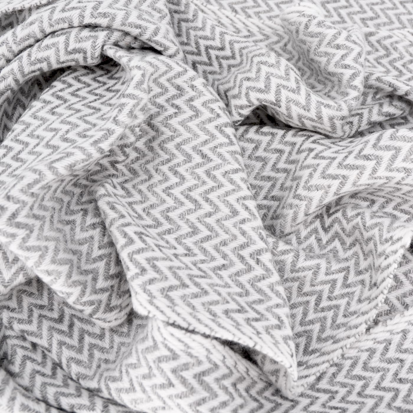 Stola/pashmina con piccoli motivi a spina di pesce Grigio Topo