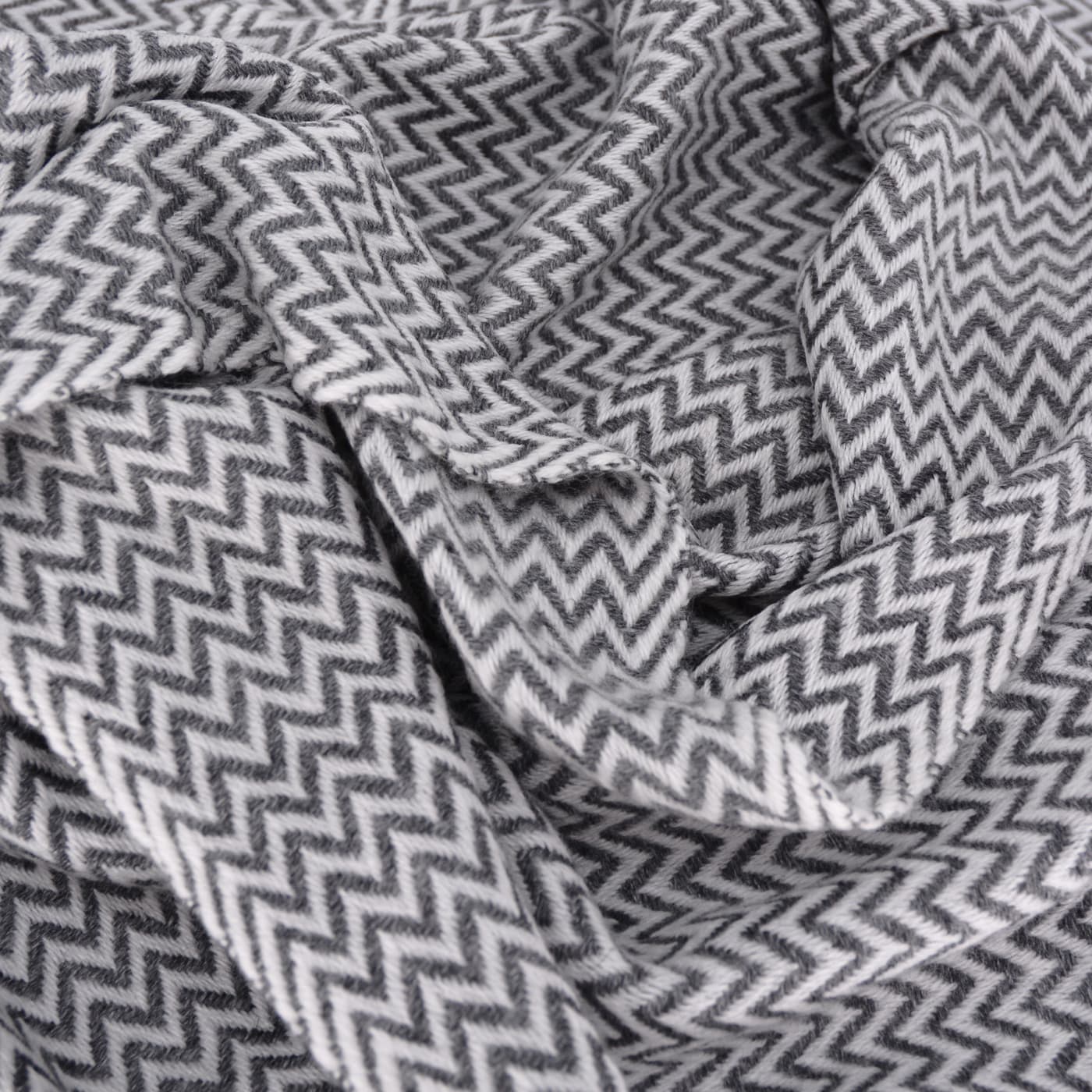 Stola/pashmina con piccoli motivi a spina di pesce Grigio Antracite