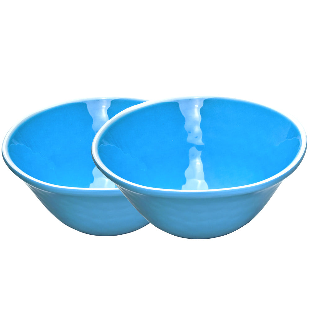 Ciotola in melamina quasi infrangibile – Blu. 2 pezzi