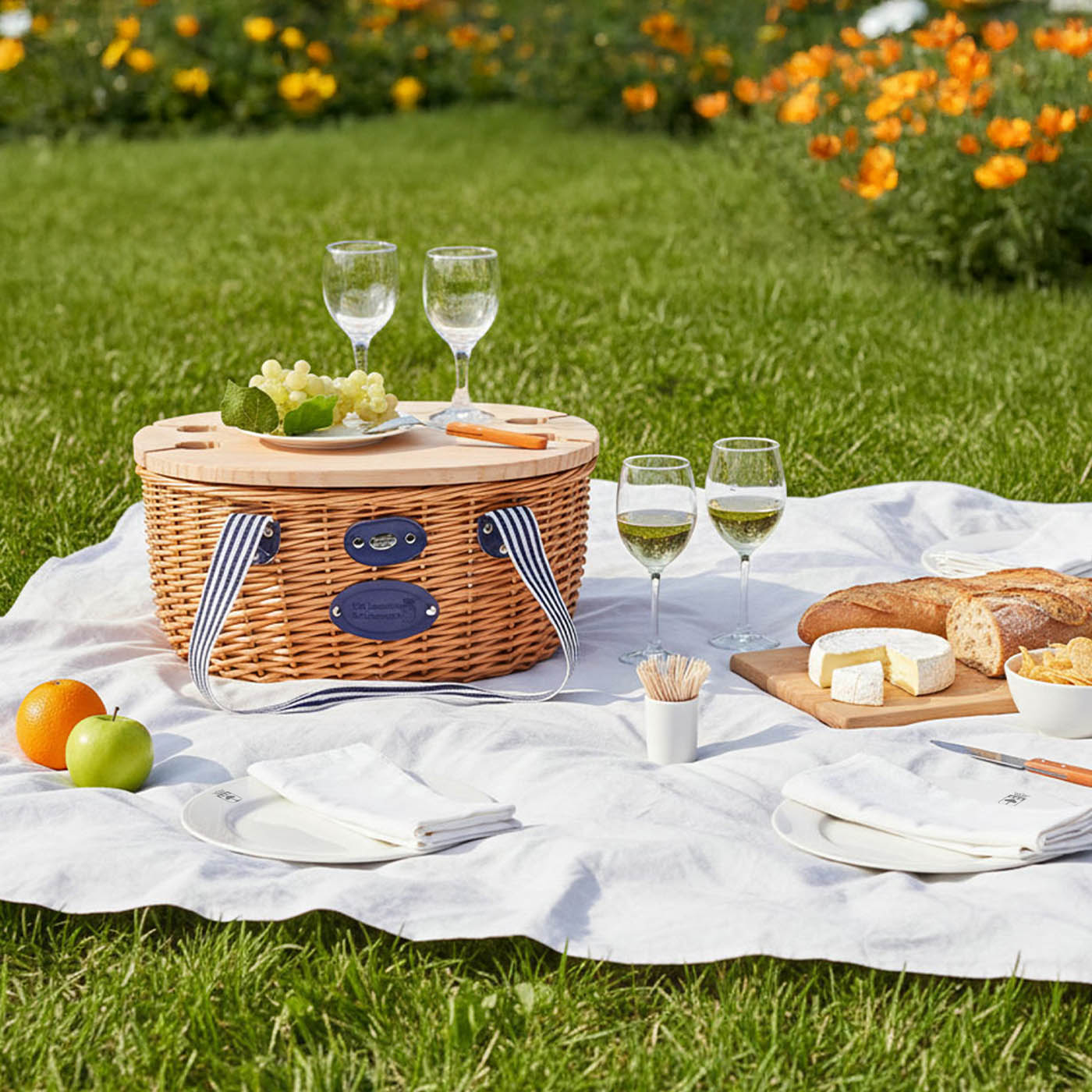 Cestino da picnic in vimini Belle-Île - 4 persone