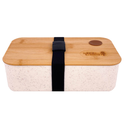 Lunchbox / Scatola da pranzo nomade in fibra di grano con coperchio in bambů