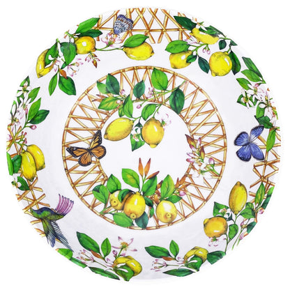 Insalatiera - Centro tavola in melamina limone - Ø 31 cm