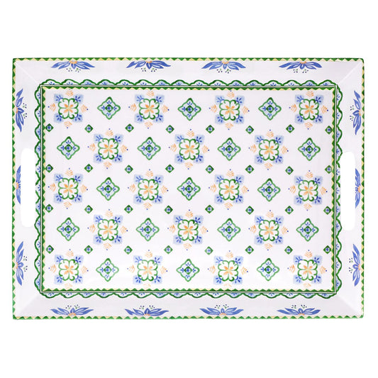 Grande vassoio in melamina con manici Evora - 50 x 36 x 5 cm