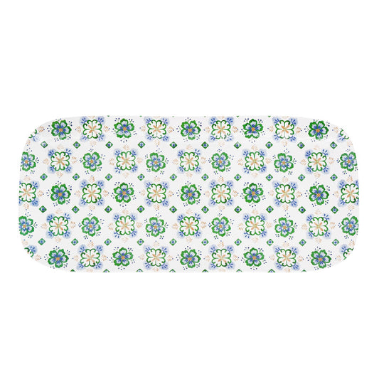 Piatto da torta rettangolare lungo in melamina Evora