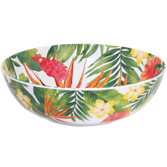Insalatiera - Centrotavola in pura melamina fiori - Ø 31 cm