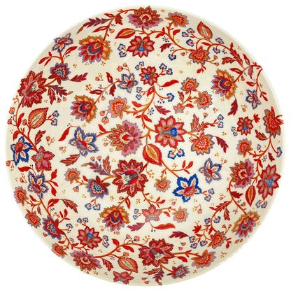 Insalatiera grande in melamina con fiori indiani - Ø 31 cm