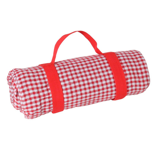 Tovaglia da picnic a piccoli quadri rossi (140 x 140 cm)