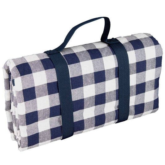 Tovaglia da picnic XXL impermeabile grande blu-controllato (280 x 140 cm)