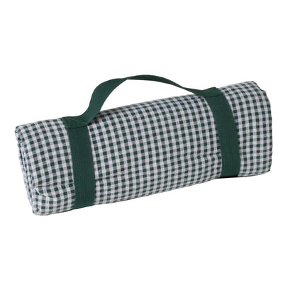 Tovaglia da picnic a piccoli quadri verde scuro (140 x 140 cm)