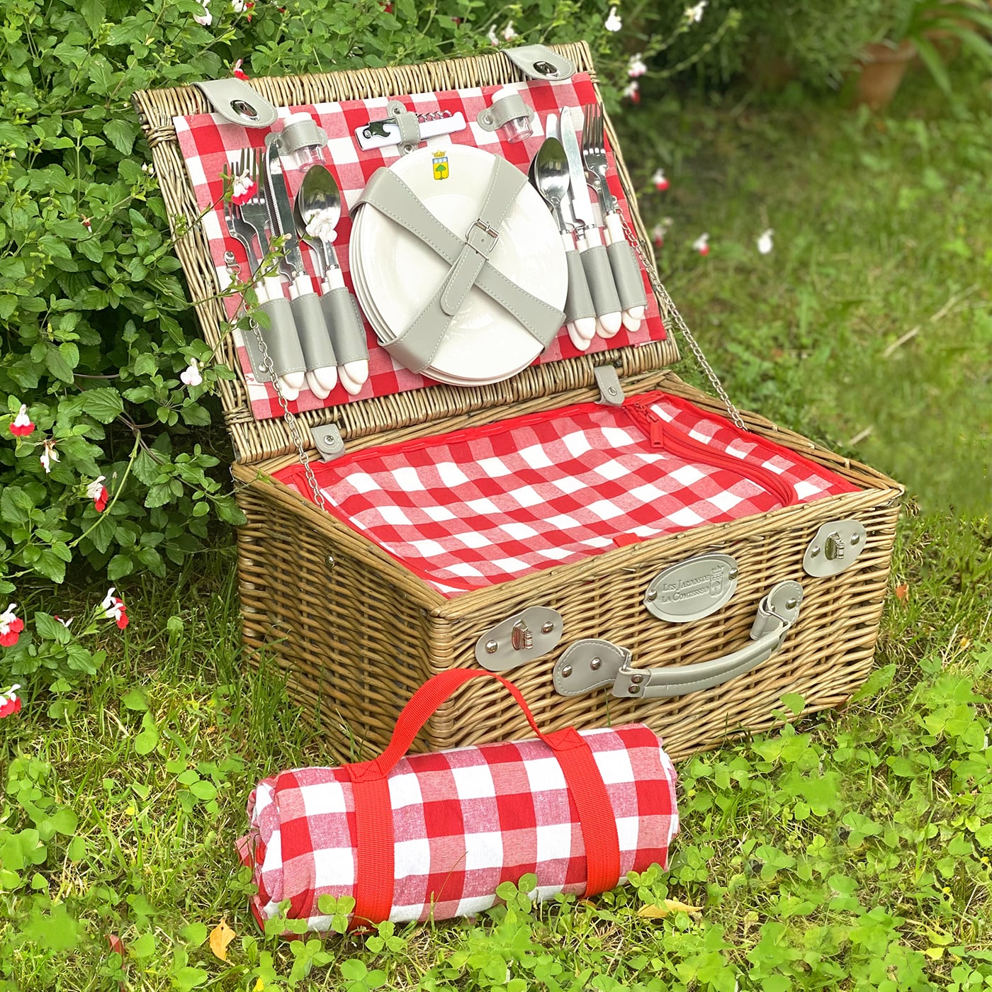 Cestino da picnic Marly rosso - 4 persone