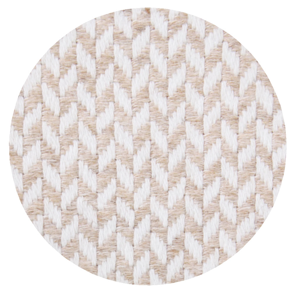 Plaid comfort cashmere e lana, motivo chevron piccolo cammello / avorio - 130 x 230 cm