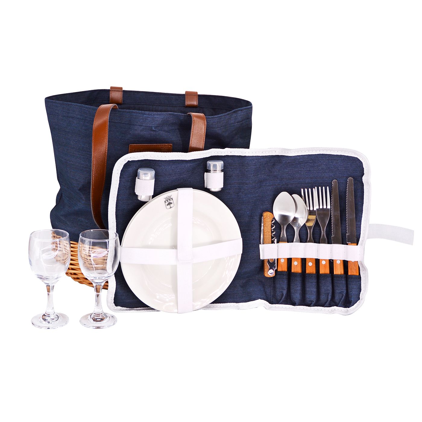 Borsa da picnic Azur blu - 2 persone