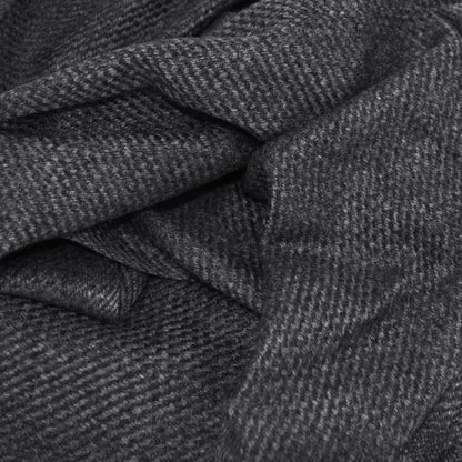 Sciarpa da uomo e da donna in cashmere e lana 40 x 190 cm - Grigio carbone / Grigio topo